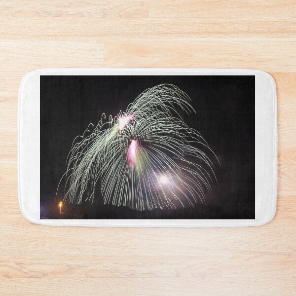 Item preview, Fireworks Burst Over Dark Sky, Long Exposure Celebration Night Display designed and sold by Nmallia.