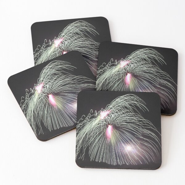Item preview, Fireworks Burst Over Dark Sky, Long Exposure Celebration Night Display designed and sold by Nmallia.