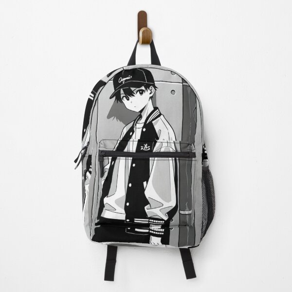 Item preview, Fashion - Man in Black Varsity Jacket Snapback Streetwear Anime Variant 2 designed and sold by AnimeShin.