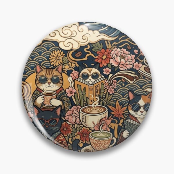 Item preview, Artistic Cat Lifestyle Pattern designed and sold by Imaginarium of Chaos falcon88 .