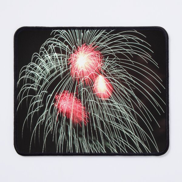 Item preview, Fireworks Burst Over Dark Sky, Long Exposure Celebration Night Display designed and sold by Nmallia.