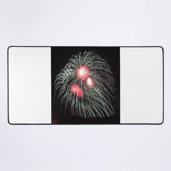 Item preview, Fireworks Burst Over Dark Sky, Long Exposure Celebration Night Display designed and sold by Nmallia.