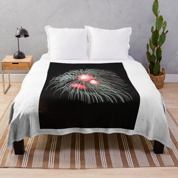 Item preview, Fireworks Burst Over Dark Sky, Long Exposure Celebration Night Display designed and sold by Nmallia.