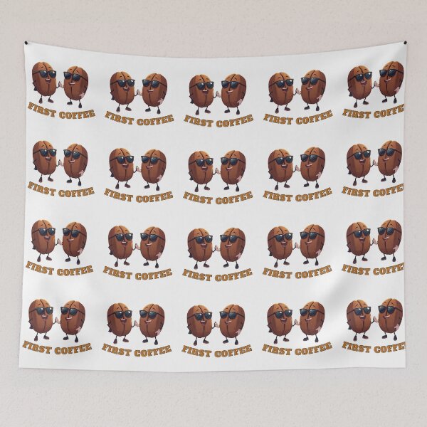 Item preview, Happy Coffee Beans - Kawaii Cute Vibes  designed and sold by madebyjulia7.