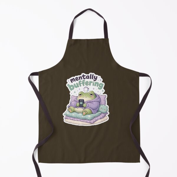 Item preview, Mentally Buffering Sleepy Frog Sticker designed and sold by SRY SHOP.