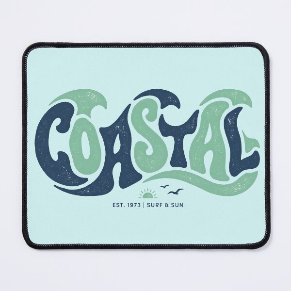 Item preview, Coastal – Groovy Coastal Word Design designed and sold by Sea Gem.