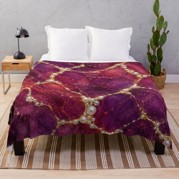 Item preview, Kintsugi - Pearl Treasures Between Ruby and Amethyst designed and sold by LegademaArt.