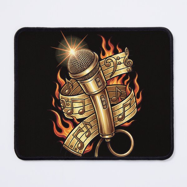 Item preview, Microphone on Fire designed and sold by GothTees.