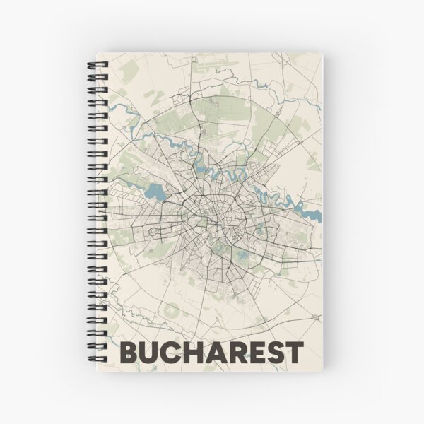 Item preview, Bucharest Map designed and sold by MapsNerd.