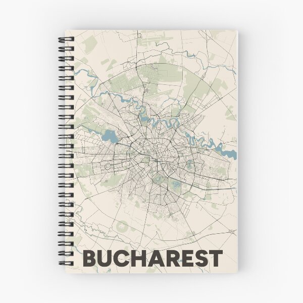 Item preview, Bucharest Map designed and sold by MapsNerd.