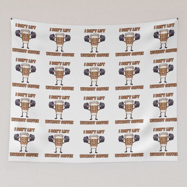 Item preview, Happy Coffee - I Don't Lift Without Coffee - Kawaii Cute Vibes  designed and sold by madebyjulia7.