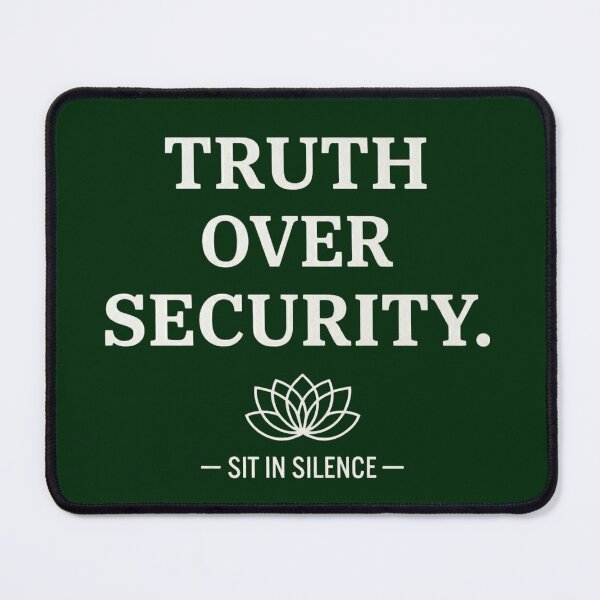Item preview, Truth Over Security Minimalist Quote—Soft Stillness. designed and sold by SitInSilence24.