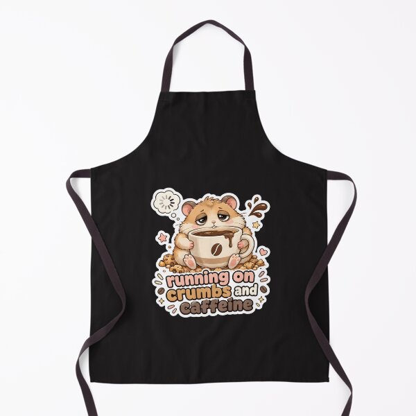 Item preview, Running on Crumbs and Caffeine Hamster designed and sold by SRY SHOP.