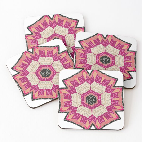 Item preview, "Mediterranean Bloom" Artistic Decorative Tile – Vibrant Geometric Ceramic  designed and sold by AirCrayons27.