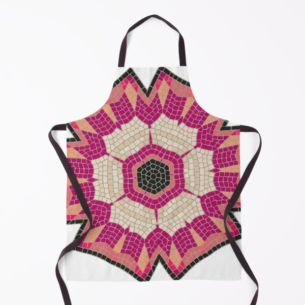 Item preview, "Mediterranean Bloom" Artistic Decorative Tile – Vibrant Geometric Ceramic designed and sold by AirCrayons27.