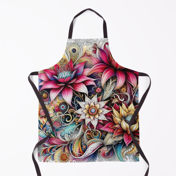 Item preview, Whimsical Zentangle Flowers designed and sold by Beyond The Canvas.
