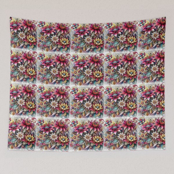Item preview, Whimsical Zentangle Flowers designed and sold by Beyond The Canvas.