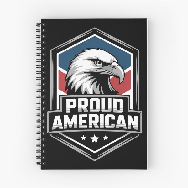 Item preview, Proud American 3D Hexagon Patriot Eagle Badge designed and sold by OldGloryForge.
