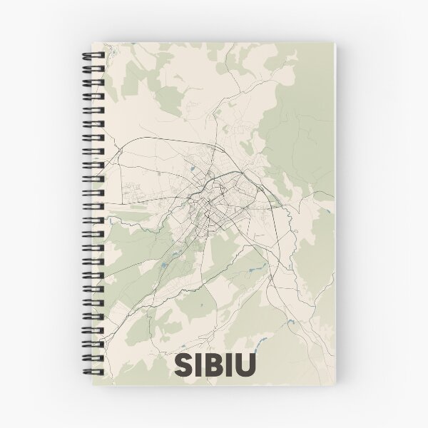 Item preview, Sibiu Map designed and sold by MapsNerd.