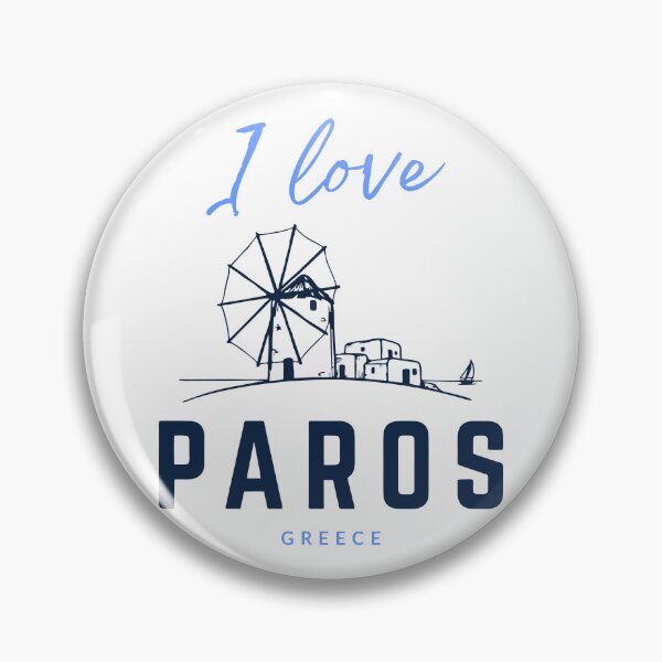 Item preview, I Love Paros Minimalist Greek Island Design No2 designed and sold by angelisart.