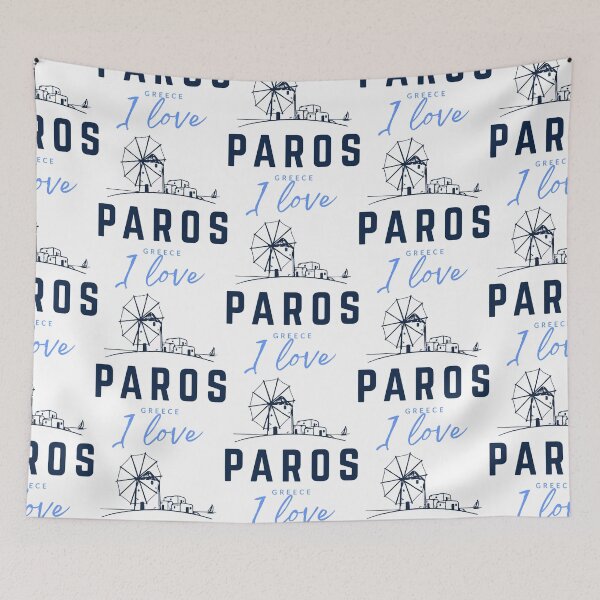 Item preview, I Love Paros Minimalist Greek Island Design No2 designed and sold by angelisart.