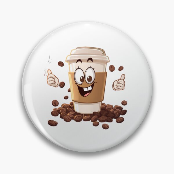 Item preview, Happy Coffee - Kawaii Cute Vibes  designed and sold by madebyjulia7.