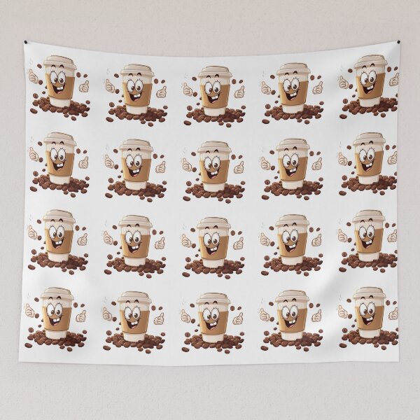 Item preview, Happy Coffee - Kawaii Cute Vibes designed and sold by madebyjulia7.