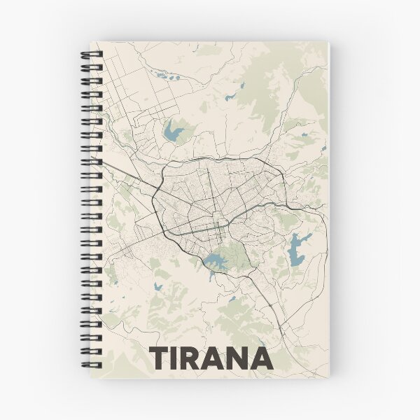 Item preview, Tirana Map designed and sold by MapsNerd.