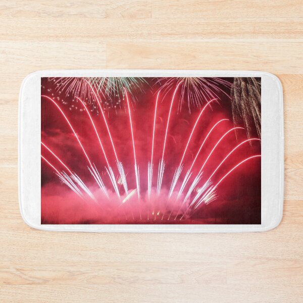 Item preview, Fireworks Burst Over Dark Sky, Long Exposure Celebration Night Display designed and sold by Nmallia.