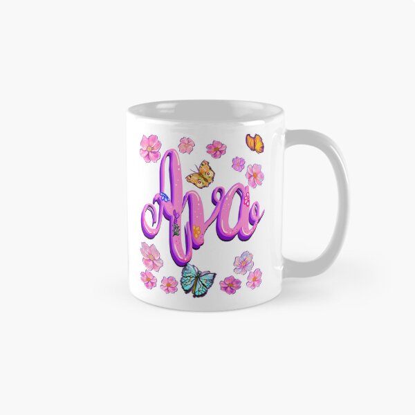 Item preview, Ava name with flowers - pink floral butterfly aesthetic  designed and sold by Artonmytee.