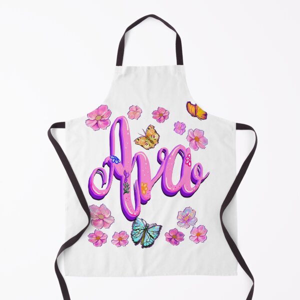 Item preview, Ava name with flowers - pink floral butterfly aesthetic designed and sold by Artonmytee.