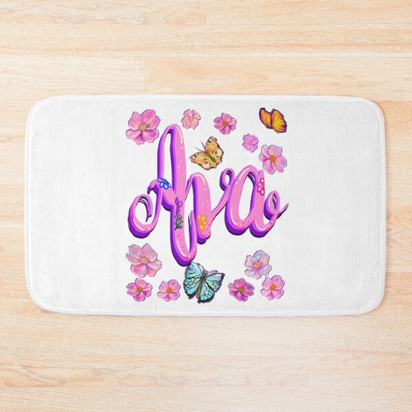 Item preview, Ava name with flowers - pink floral butterfly aesthetic  designed and sold by Artonmytee.