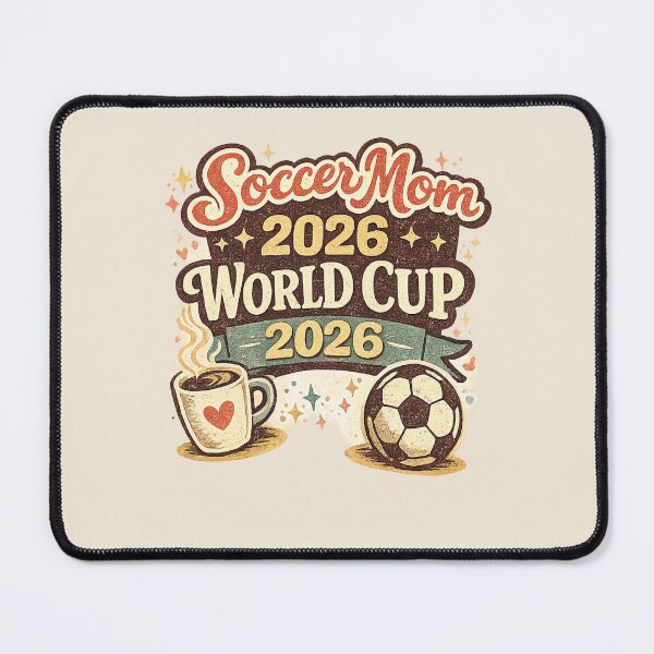 Item preview, Soccer Mom World Cup 2026 – Retro Coffee & Soccer Fan T-Shirt designed and sold by ArthUpscale.