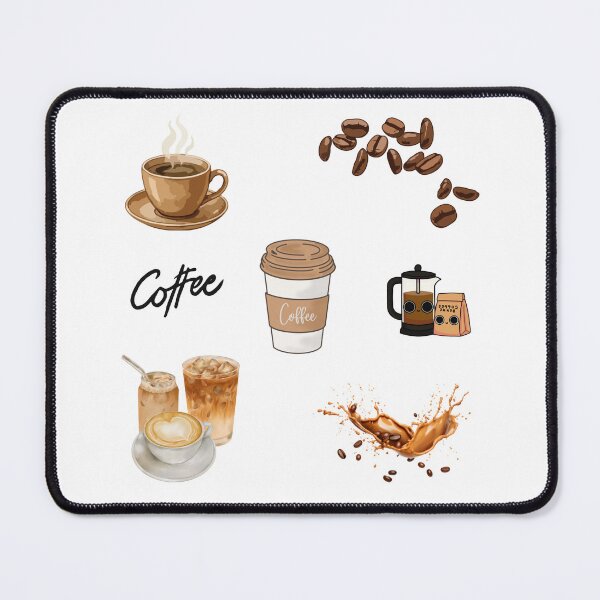 Item preview, Happy Coffee Set - Kawaii Cute Vibes  designed and sold by madebyjulia7.