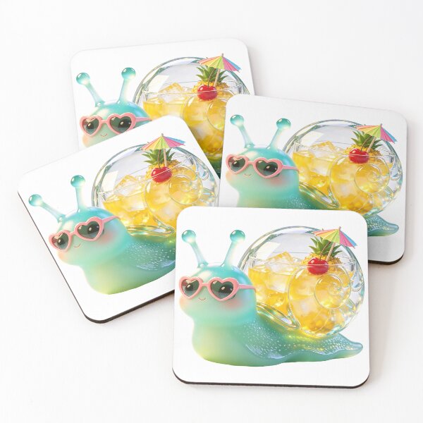 Item preview, Emerald Snail - Tropical Summer Spiral Juice Glass designed and sold by ABYSSLAB.
