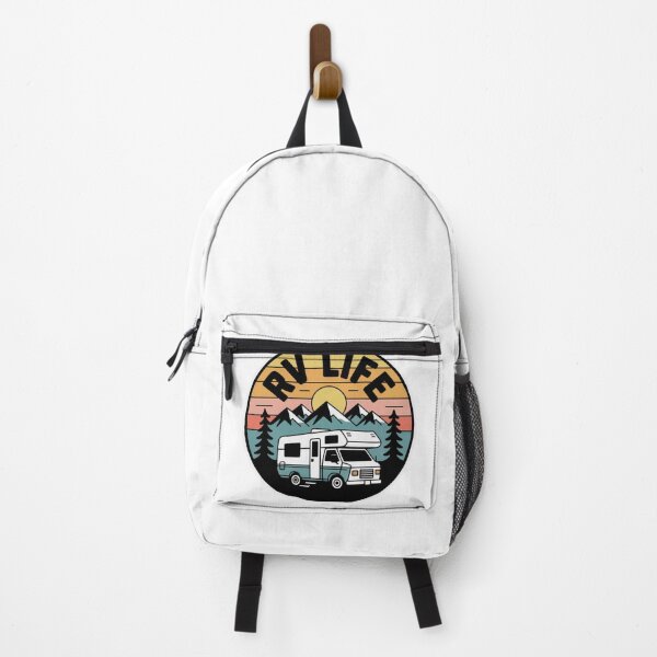 Item preview, RV Life Retro Sunrise Badge – Vintage Camper Adventure Art designed and sold by GabeMountainArt.