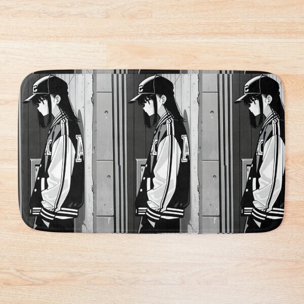 Item preview, Fashion - Man in Black Varsity Jacket Snapback Streetwear Anime Variant 3 designed and sold by AnimeShin.