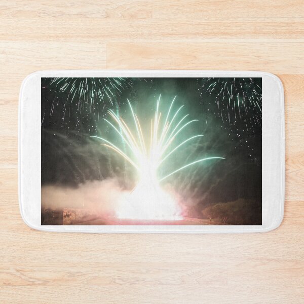 Item preview, Fireworks Burst Over Dark Sky, Long Exposure Celebration Night Display designed and sold by Nmallia.