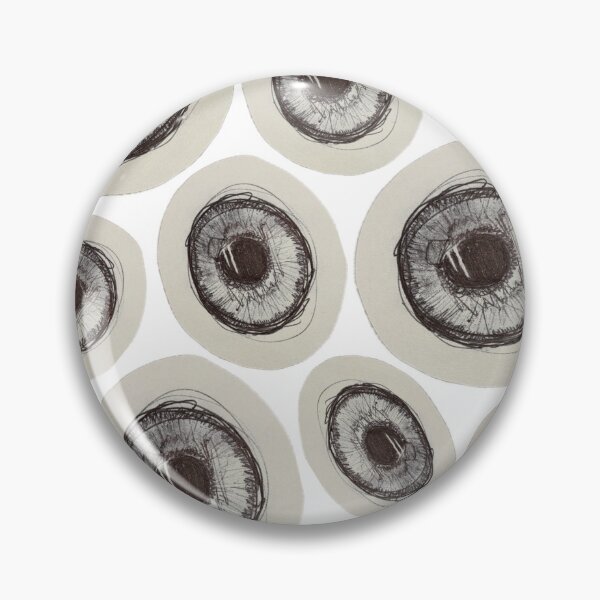 Item preview, Surreal Sketchbook Eyes Pattern in Dark Grunge Aesthetic designed and sold by BeesBarn.