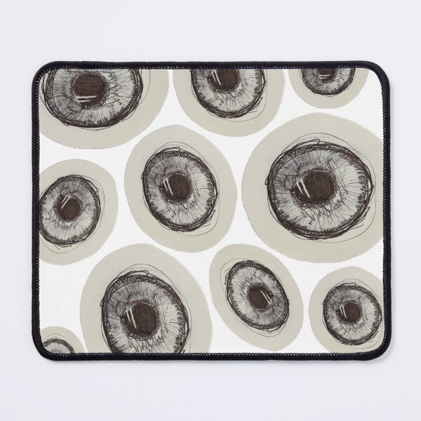 Item preview, Surreal Sketchbook Eyes Pattern in Dark Grunge Aesthetic designed and sold by Puddle Duck Creative.