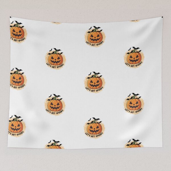 Item preview, Let's Get Spooky Halloween Pumpkin - Jack O Lantern Halloween Design designed and sold by Palette-Vibes.