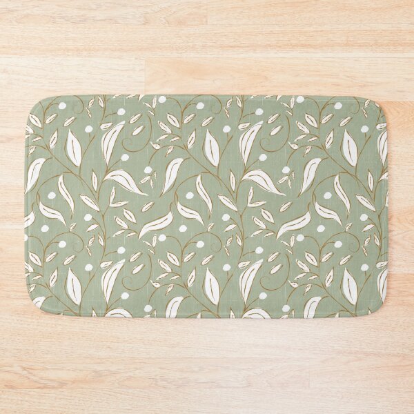 Item preview, Scandi Trailing Floral Botanical Vine Sage Green designed and sold by susycosta.