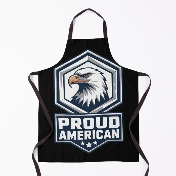 Item preview, Proud American Symmetrical Hexagon Eagle Badge designed and sold by OldGloryForge.