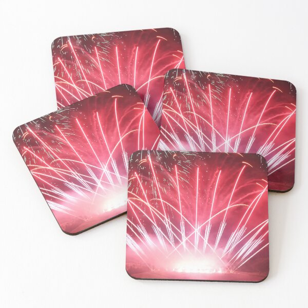 Item preview, Fireworks Burst Over Dark Sky, Long Exposure Celebration Night Display designed and sold by Nmallia.