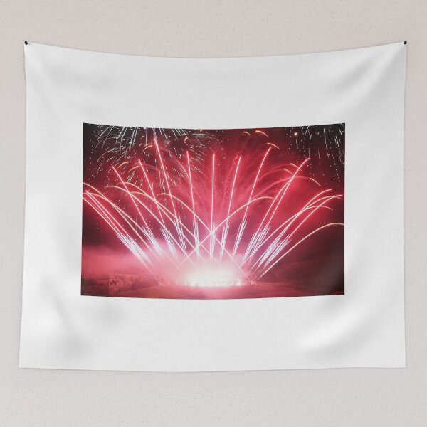 Item preview, Fireworks Burst Over Dark Sky, Long Exposure Celebration Night Display designed and sold by Nmallia.