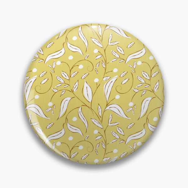 Item preview, Scandi Trailing Floral Botanical Vine Butter Yellow designed and sold by susycosta.