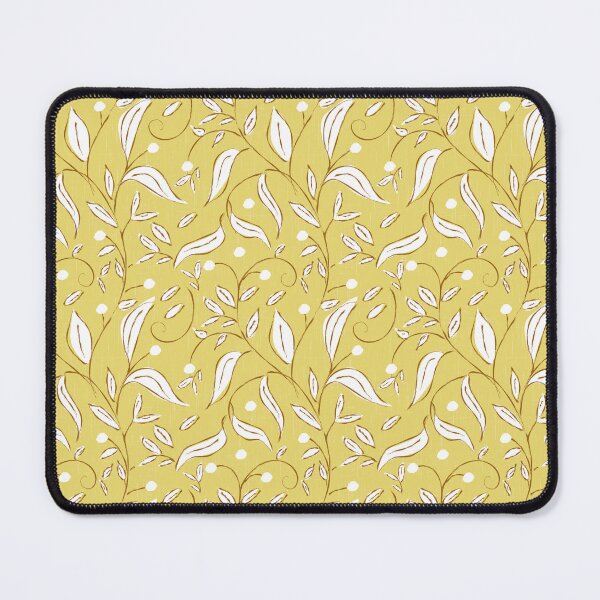 Item preview, Scandi Trailing Floral Botanical Vine Butter Yellow designed and sold by susycosta.