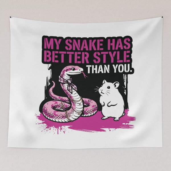 Item preview, My Snake Has Better Style Than You Funny Corn Snake designed and sold by XYZ LAB by Jesuperman.