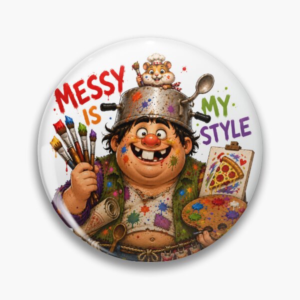 Item preview, Messy Is My Style Funny Artist designed and sold by SRY DESIGN.
