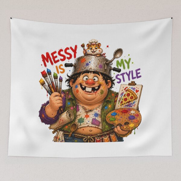 Item preview, Messy Is My Style Funny Artist designed and sold by SRY DESIGN.